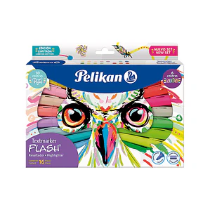 DESTACADOR PELIKAN TEXTMARKER FLASH NEÓN - 16 COLORES
