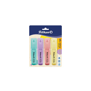 DESTACADOR PELIKAN FLASH PASTEL - DISPLAY DE 4 COLORES