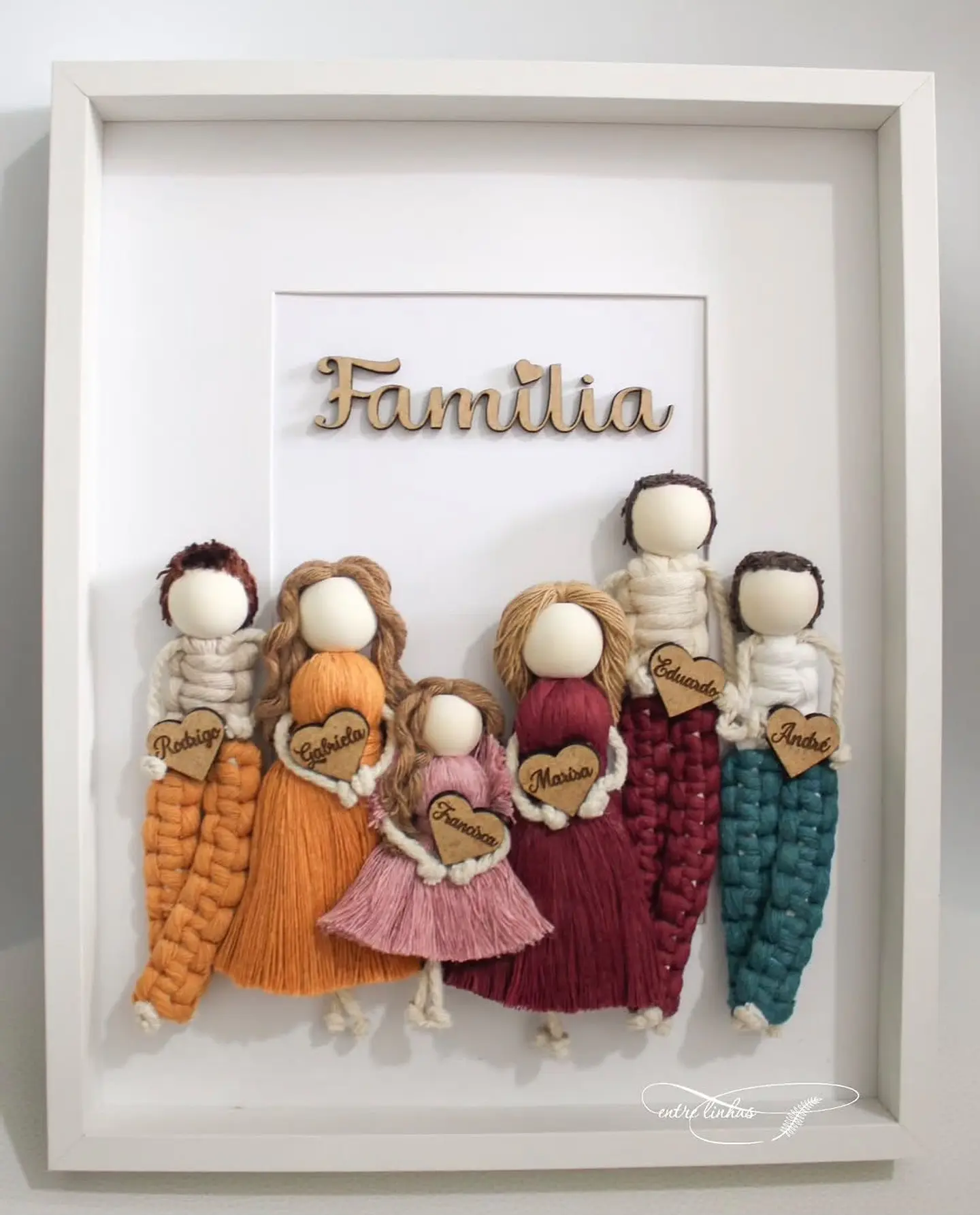 Moldura da Família Grande Personalizada  3
