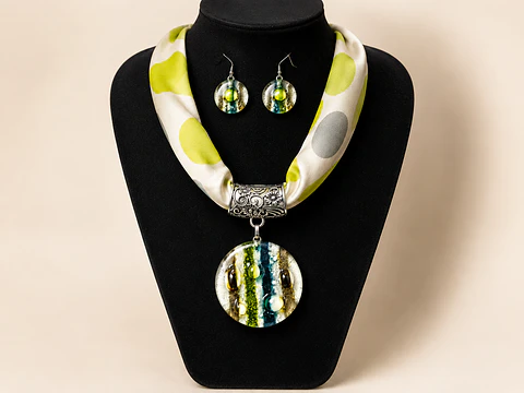 Conjunto Pañuelo Vitrofusión 