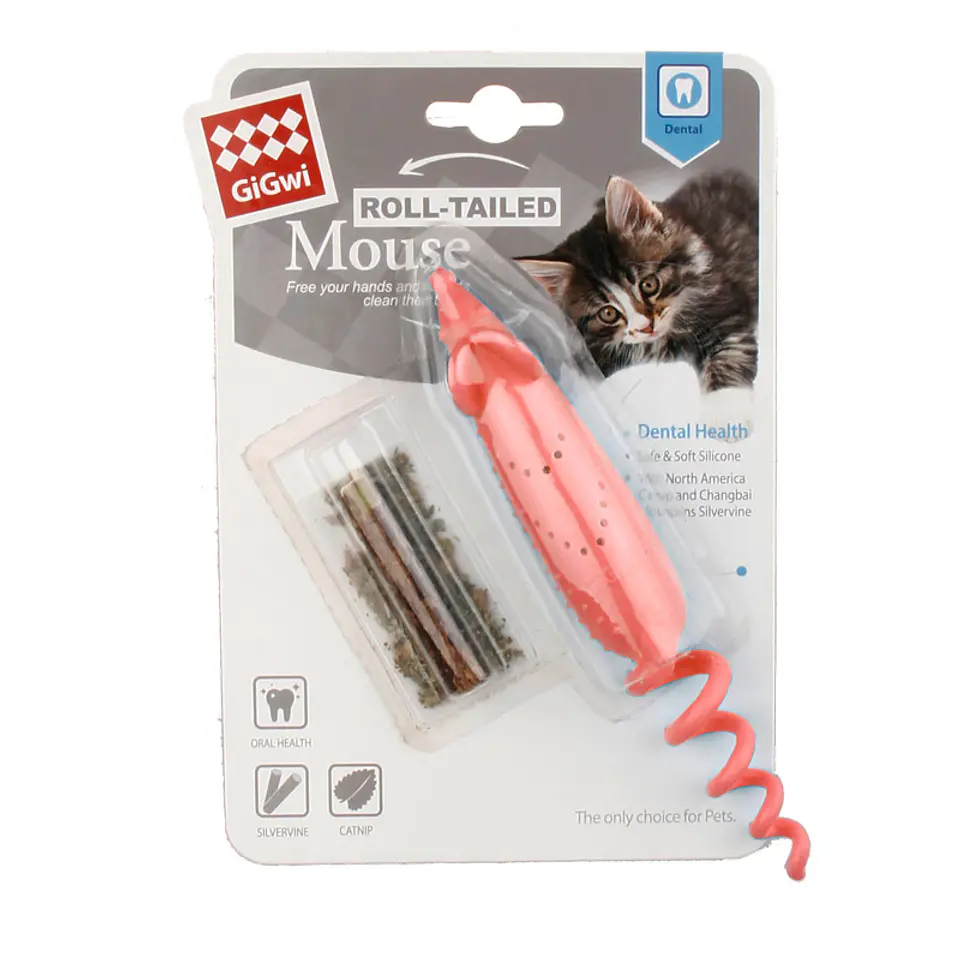 Gigwi Juguete con Catnip + Cepillo de dientes  1