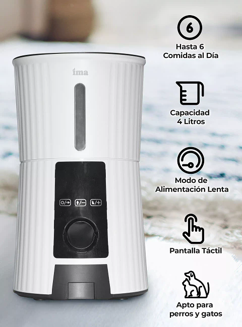 IMA Dispensador de alimento para mascotas 
