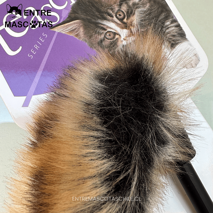 Varita de felpa con plumas 3