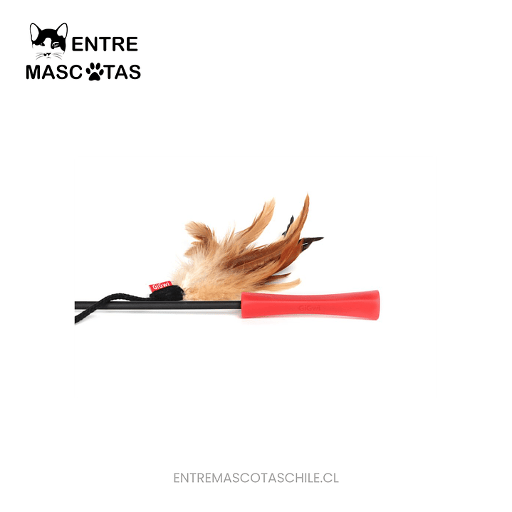 Varita de felpa con plumas 2