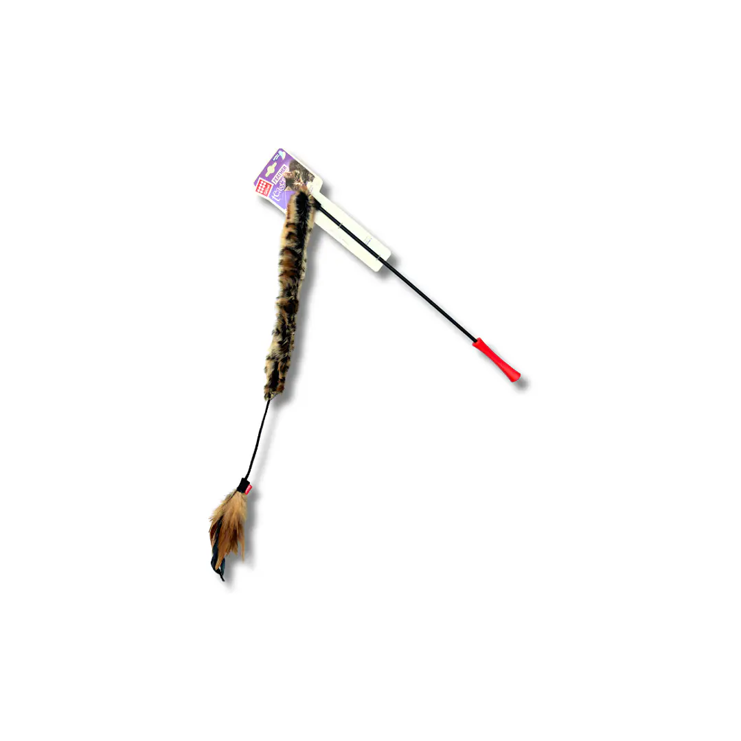 Varita de felpa con plumas 1