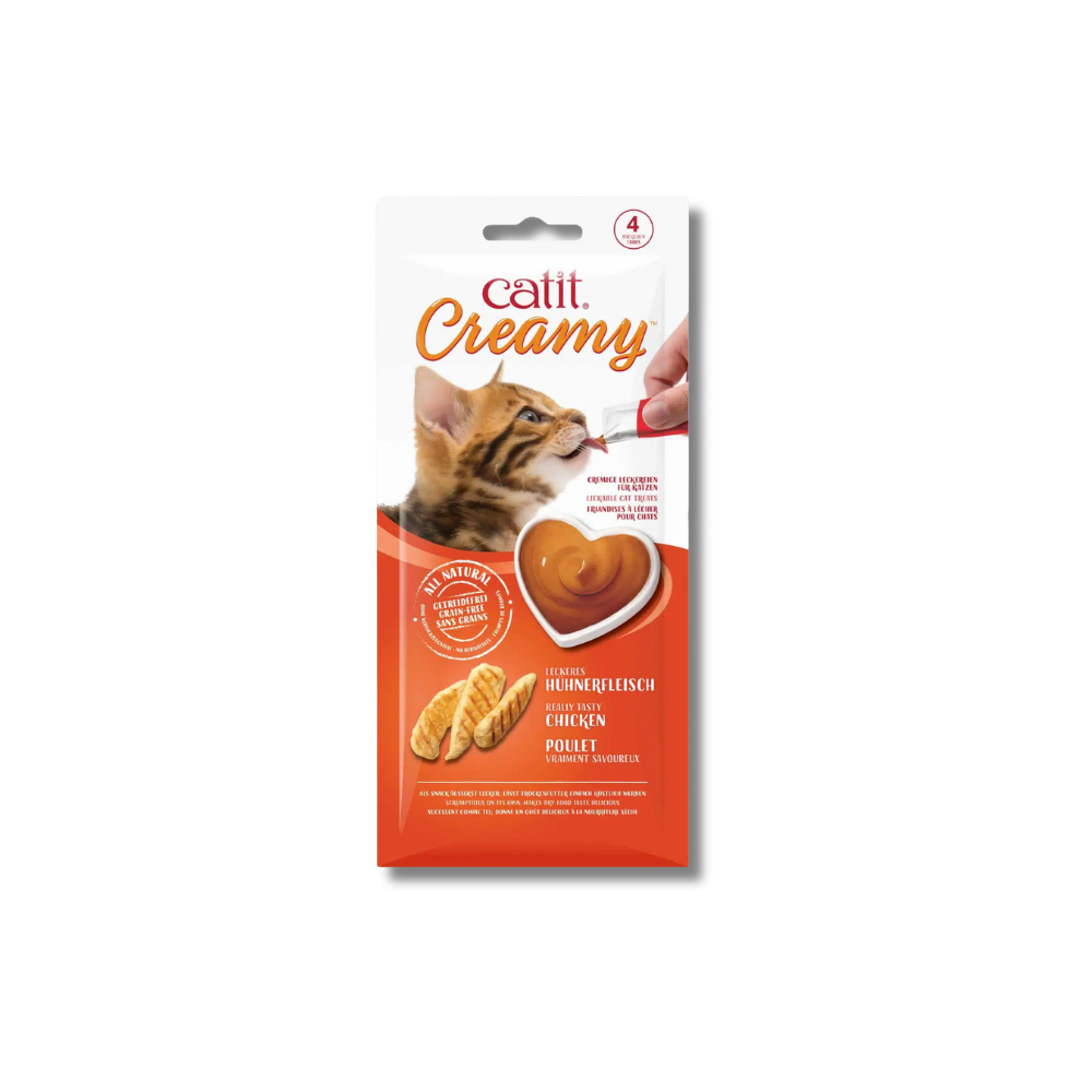 Catit Creamy sabor Pollo 4 unidades
