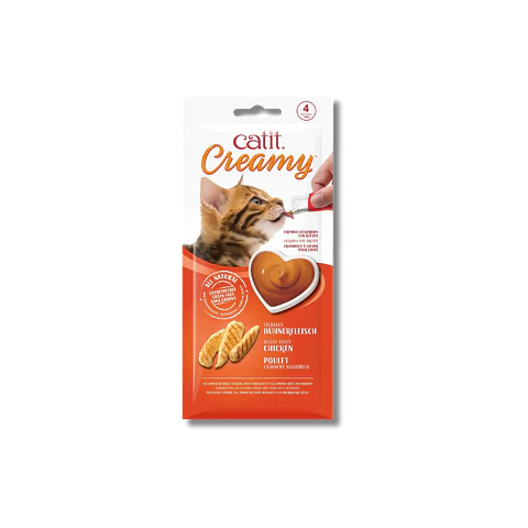 Catit Creamy sabor Pollo 4 unidades