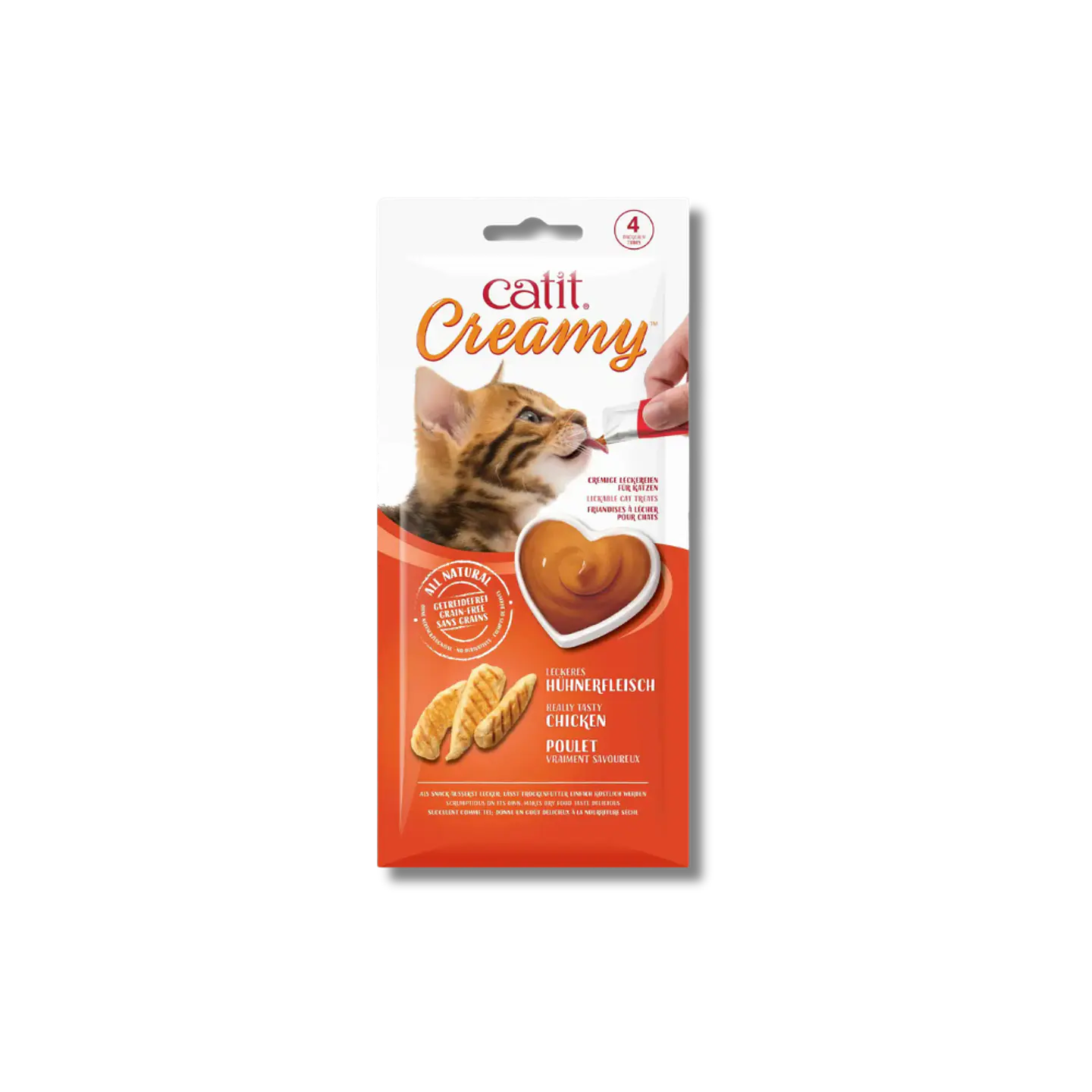 Catit Creamy sabor Pollo 4 unidades 1