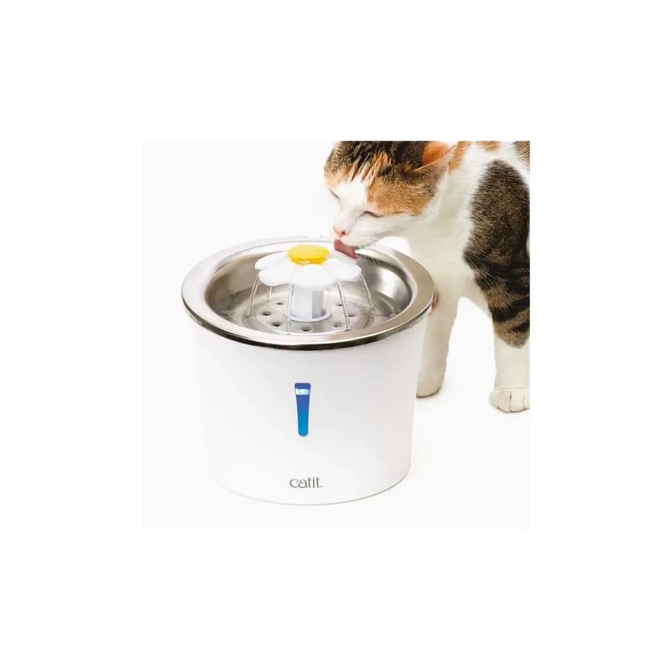 Catit 2.0 Fuente bebedera de acero inoxidable 3L  3