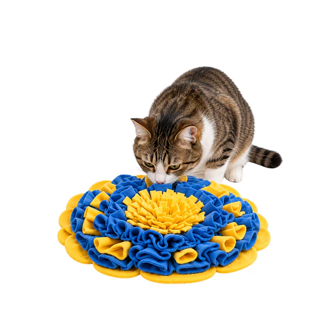 Alfombra Olfativa 40 cm color azul/amarillo