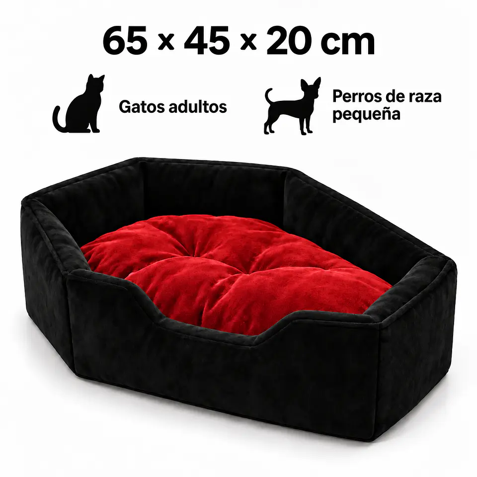 Cama de color rojo diseño Halloween  2