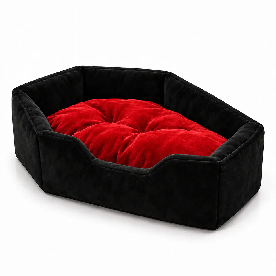 Cama de color rojo diseño Halloween  1