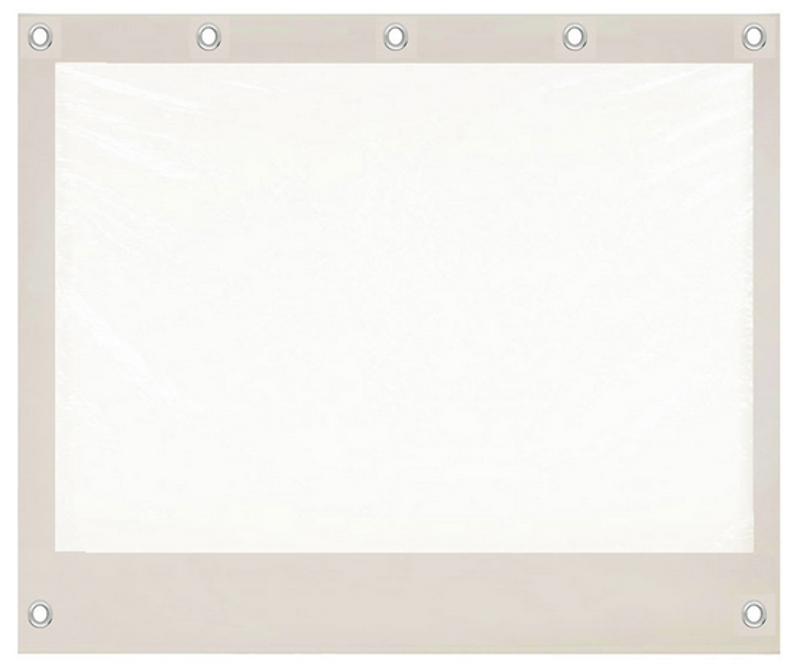 Cierre con lona de PVC beige 3x2.25 2