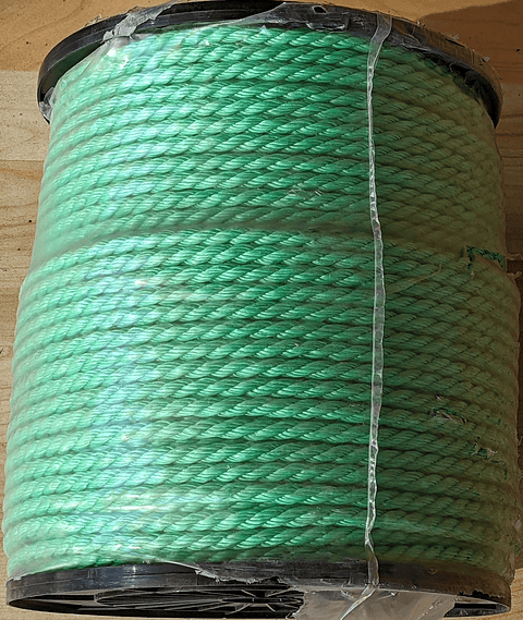 Rollo cordel 10mm plástico verde