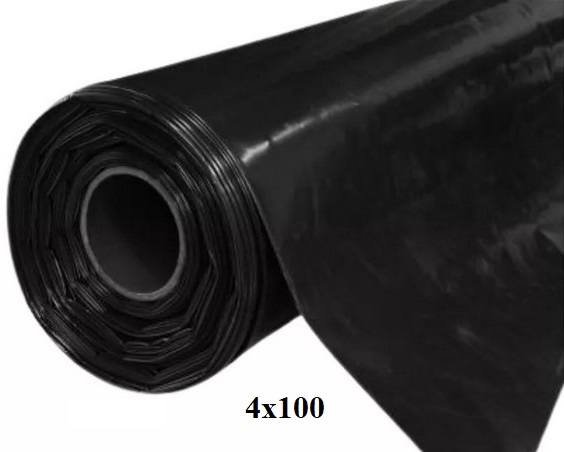 Rollo Plástico Polietileno NEGRO 4.00 mts  x 135 mts 1