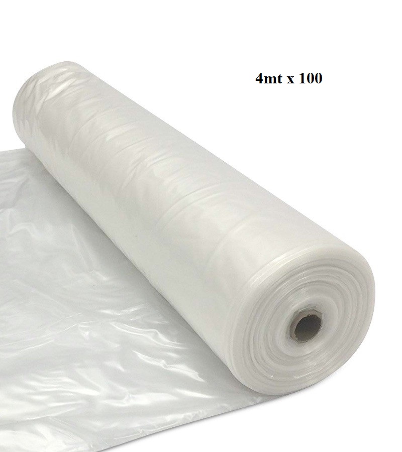 Rollo de Polietileno Transparente 4m x 105 mts 1