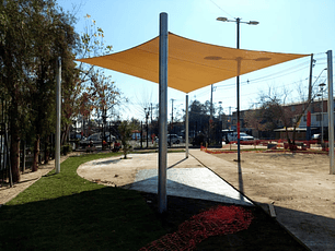 Toldo Vela 3x3 mt 90% HDPE Beige , a pedido; entrega 2-4 días hábiles 