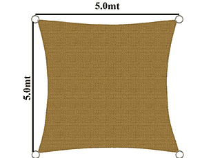 Toldo Vela 5X5 mt 90% HDPE 