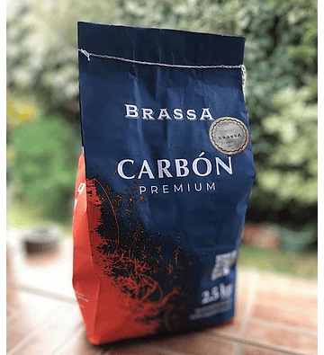 Carbon parrillero Brassas Plata