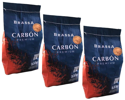 3 bolsas de Carbon parrillero excelente calidad