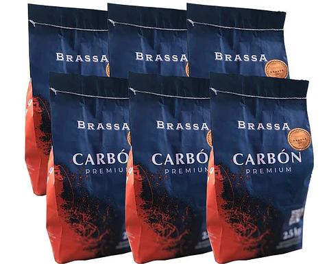 6 Carbon parrillero calidad superior