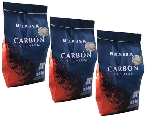 3 bolsas de Carbon parrillero de alta calidad 