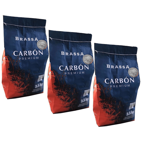 3 Carbon parrillero Brassas Plata