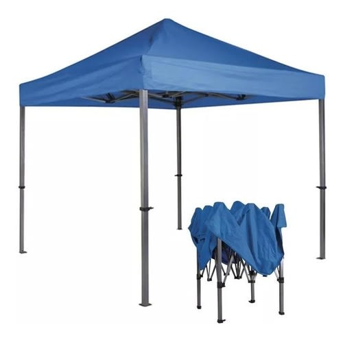 Lona remplazo para toldos plegable Azul/Gris 2X2 metros 2