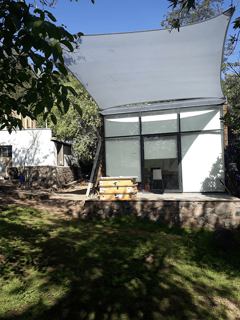 Toldo Vela sombreadora 5.20 x 4.00 metros color Gris 95% sombra PREMIUM HDPE