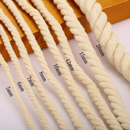 Cordel de algodón de 4 mm vendido por 15 metros 2