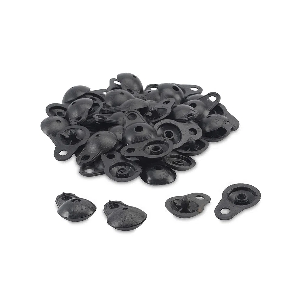 Broche Redondo Para Malla Raschel Bolsa 25 Unidades 1