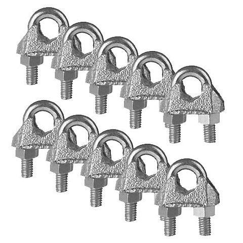 Abrazadera Cable de Acero 6 mm 1/4"