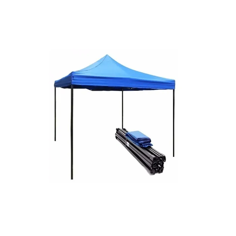 Toldo plegable estandar tipo araña 3x3m Azul  1