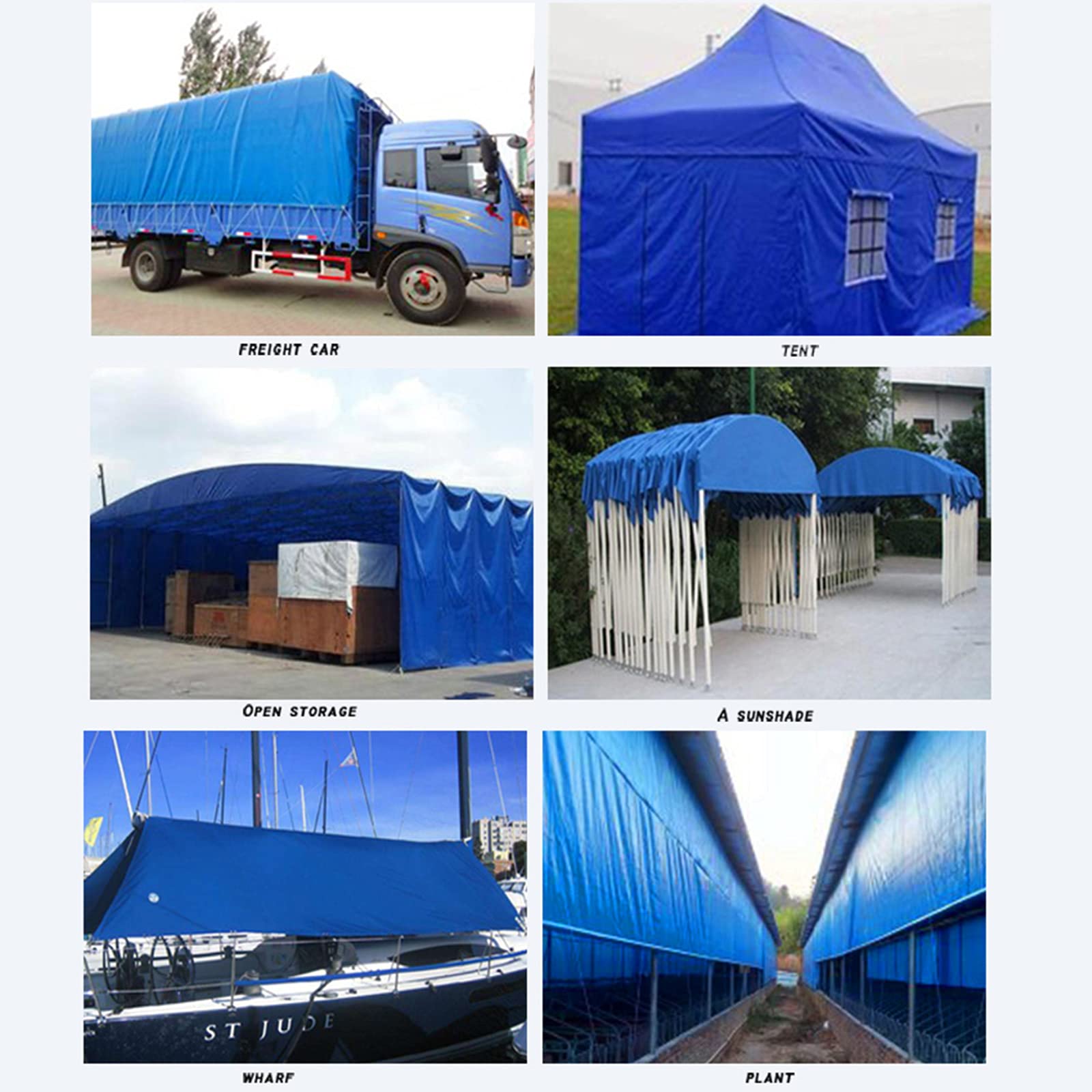 Tarpaulin 4 mt de ancho vendido por metro Azul Rey 1