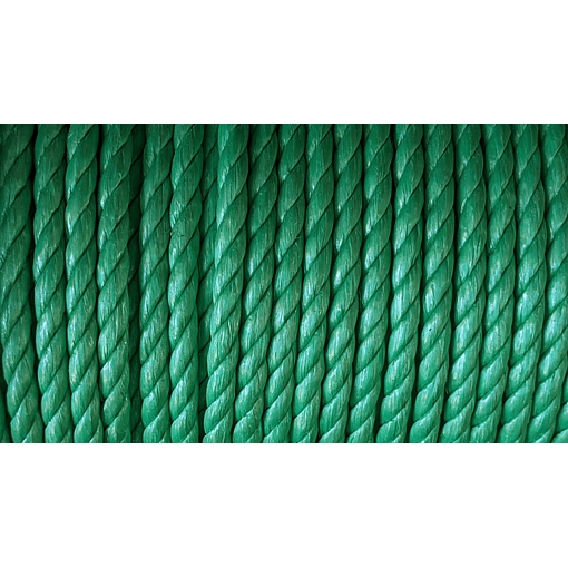 Cordel plastico verde de 14 mm vendido por 15 metros