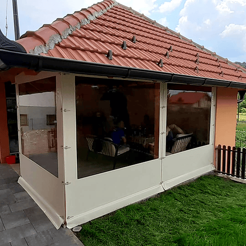 Cierre de Terraza 3x2.4 metros con ventana 