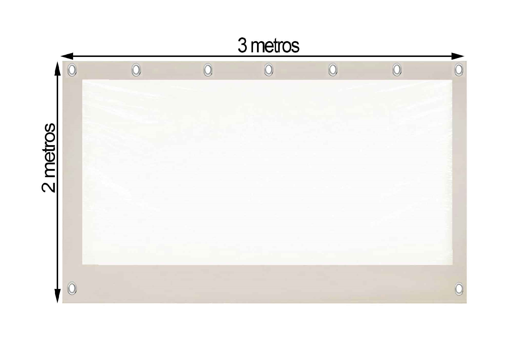 Cierre de Terraza 3x2.4 metros con ventana  2