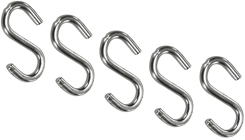 Gancho S Hierro Zincado 50 mm Paquete de 3 unidades