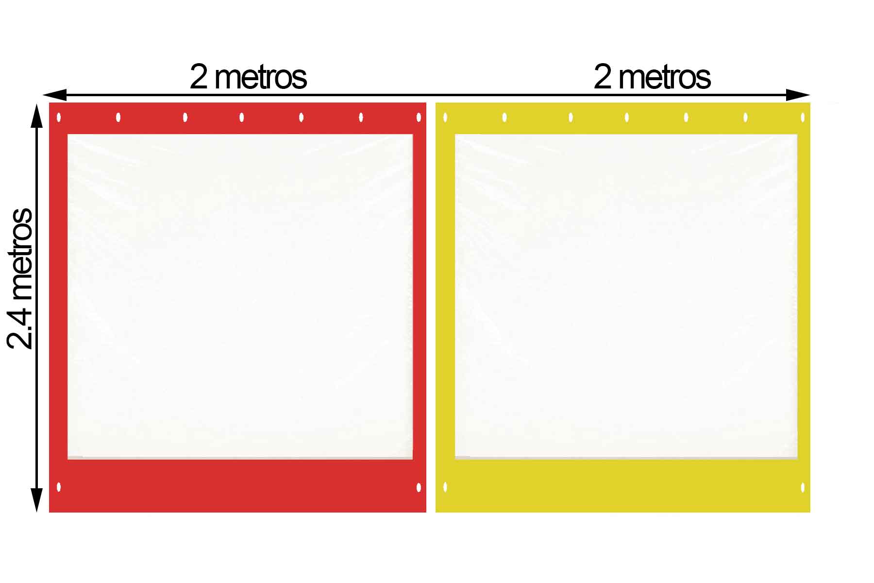 Cierre de Terraza Colores surtidos 2x2.5 2