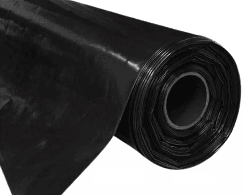 Rollo Polietileno Negro 2mt x 100 mts de 100 micrones