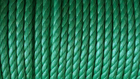 Cordel plastico verde de 14 mm vendido por metro