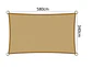 Vela 3.5 x 6.00 mt HDPE 95% sombra - Miniatura 2