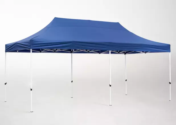 Toldo plegable de Terraza 3x6 m Azul 1
