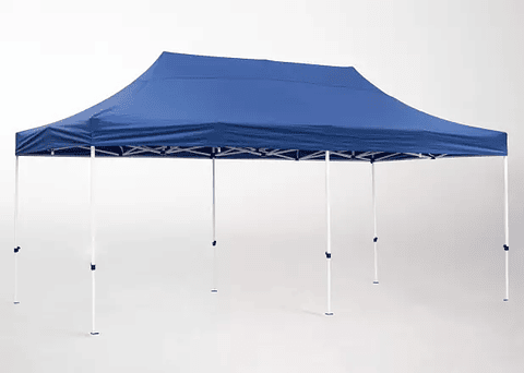 Toldo plegable de Terraza 3x6 m Azul