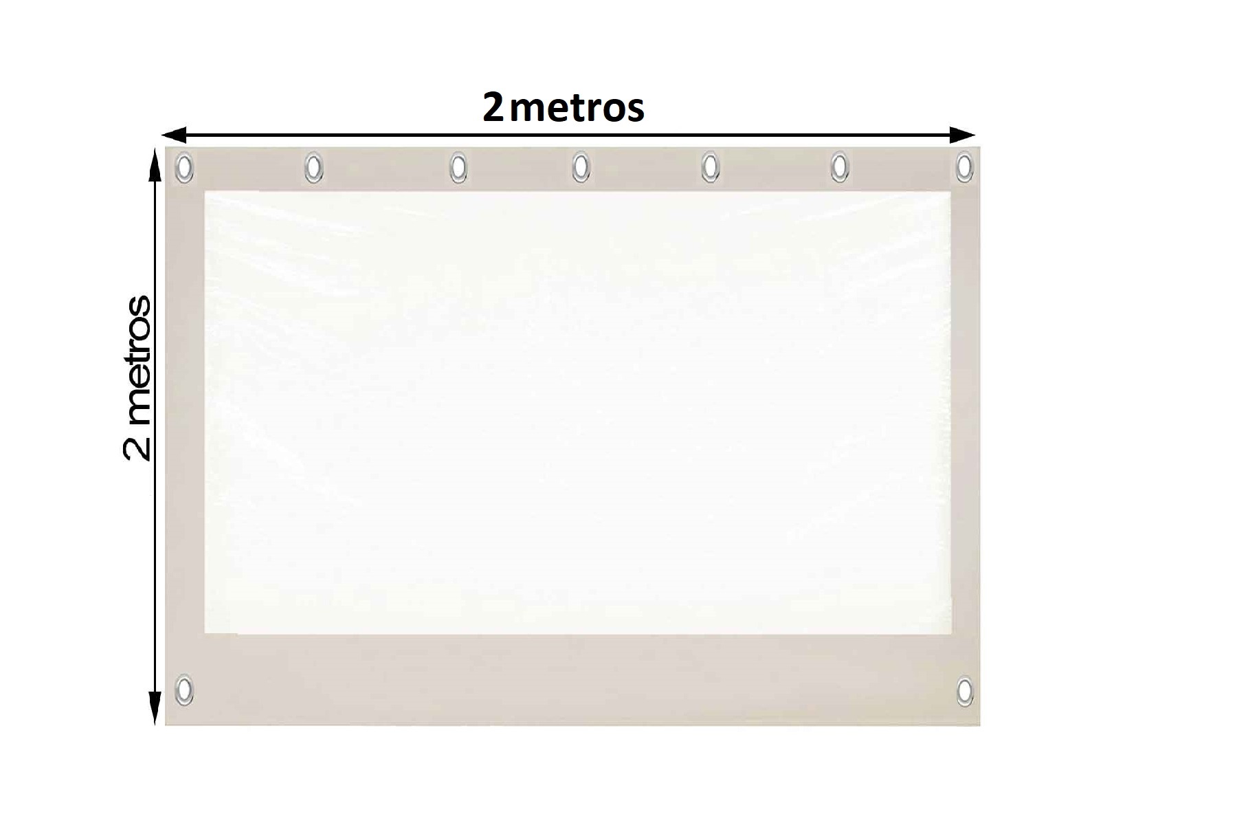 Cierre de terrazas medidas 200x200 cm 1