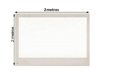 Cierre de terrazas medidas 200x200 cm