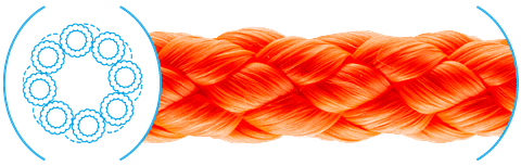 Cordel tipo perlon de 6 mm