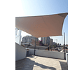 Toldo Vela 6x5 mt Rectangular Beige  90% HDPE