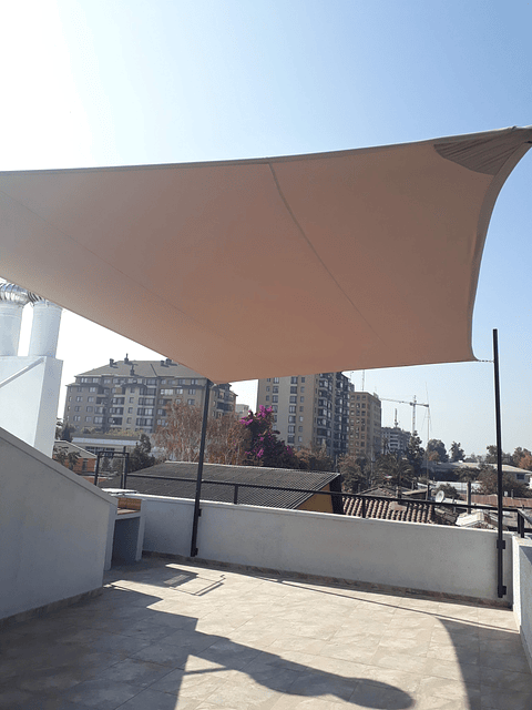 Vela 3.00 x 4.00 mt Beige 90% HDPE Rectangular