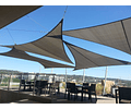 Toldo Vela Triangular 90%  HDPE 3x3x3 